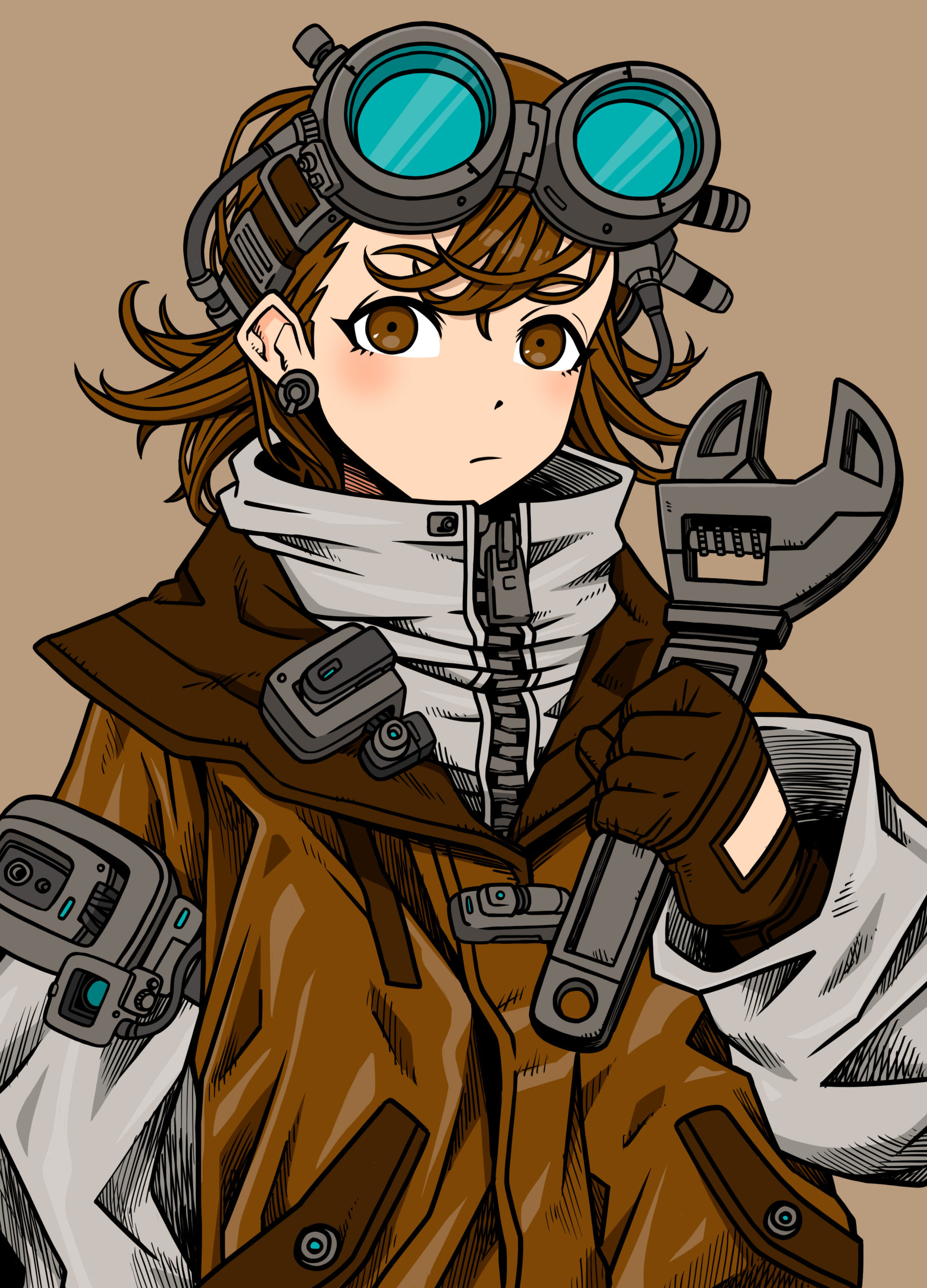 BROWN GEAR GIRL
