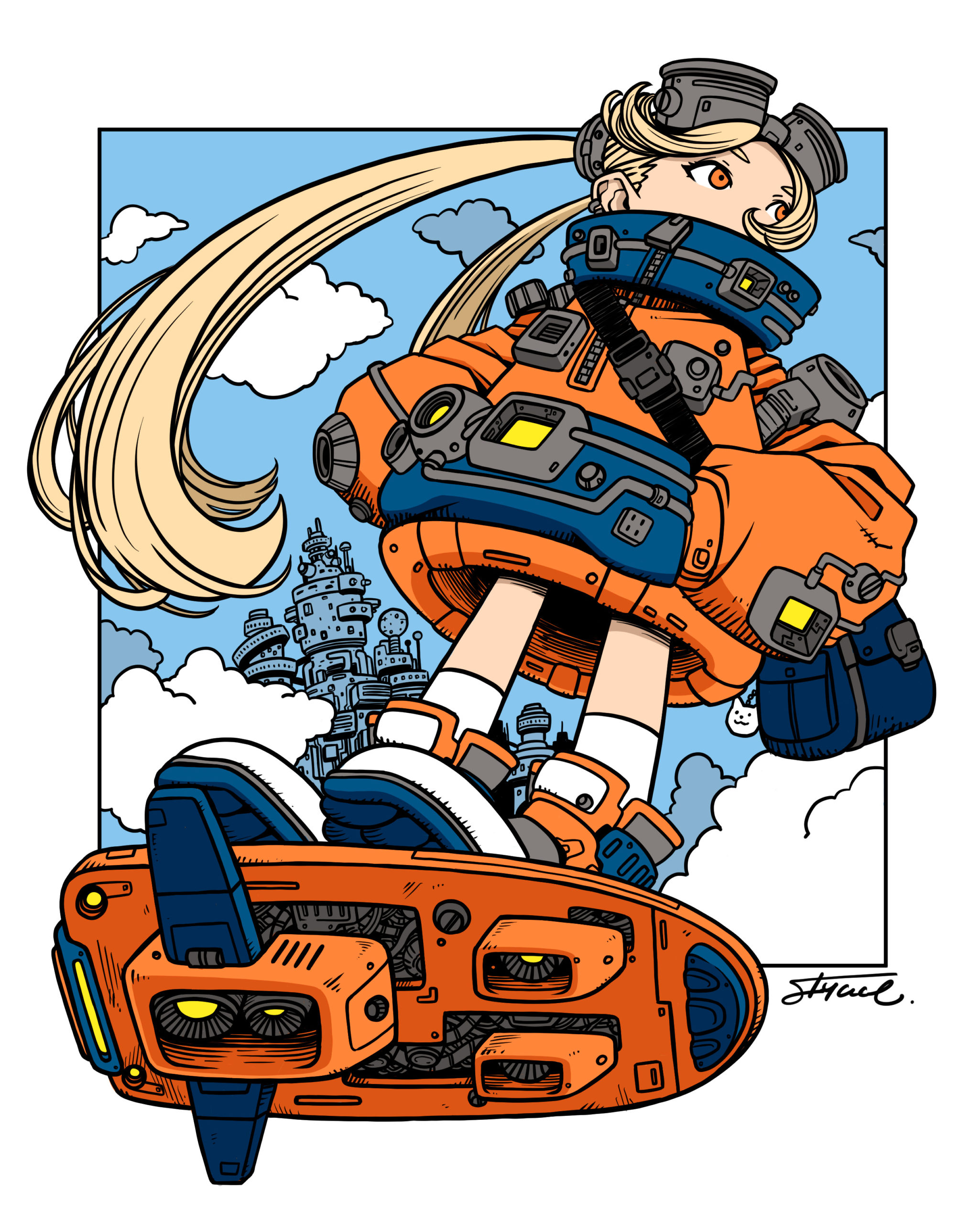 HOVER SKATEBOARD GIRL