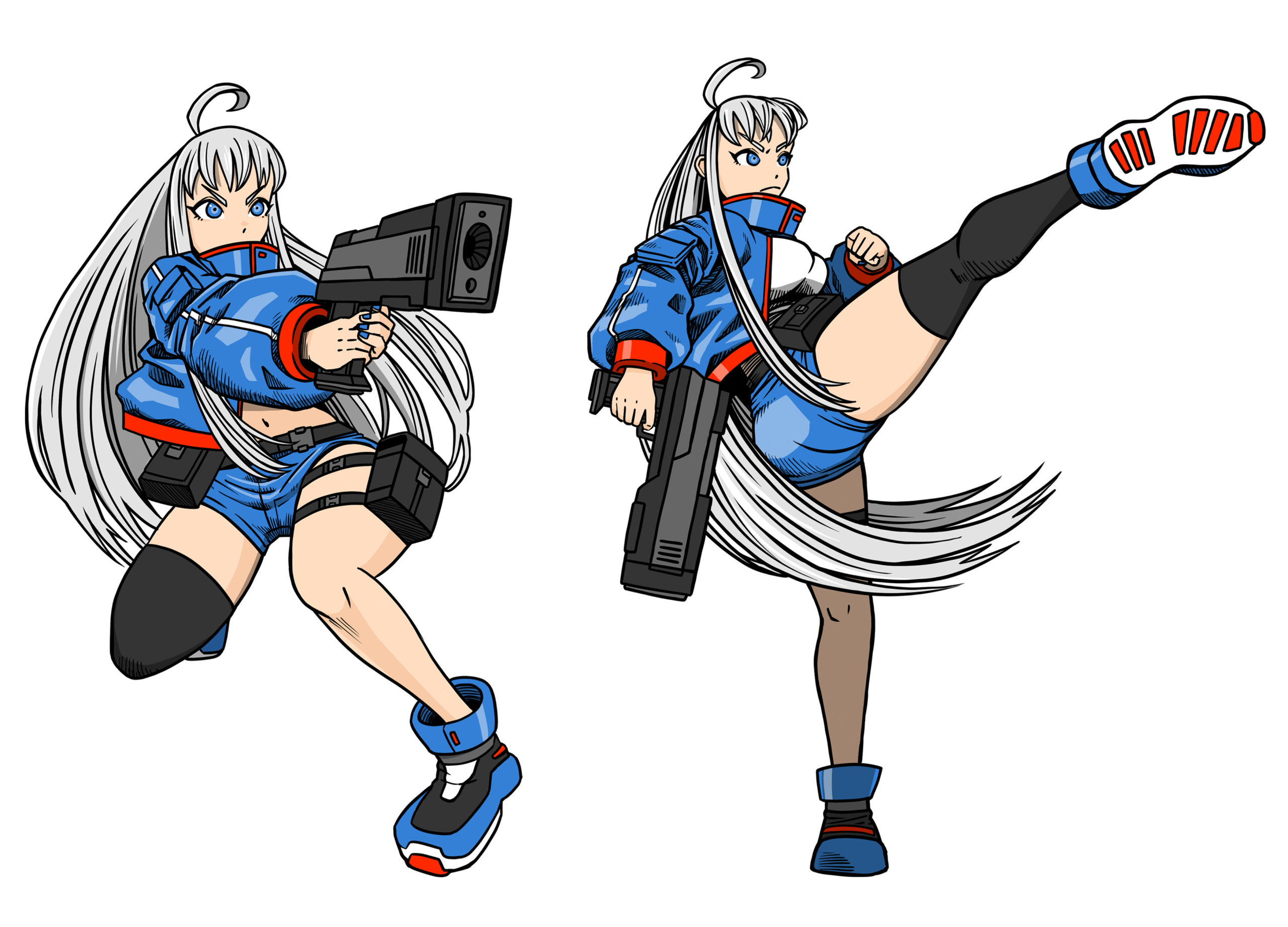 SNIPER GIRLポーズバリエーション